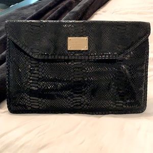 Michael Kors black crocodile clutch!